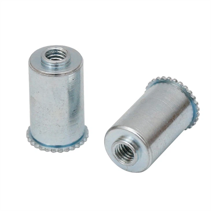 Zinc plated blind hole rivet stud nut