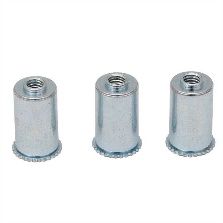 Zinc plated blind hole rivet stud nut
