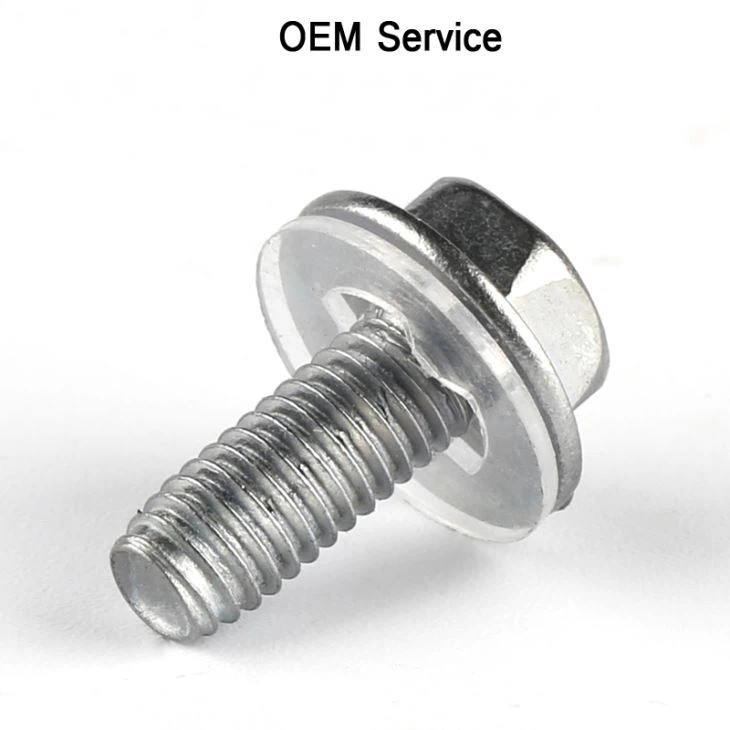Hex Head Screw With Nylon Washer