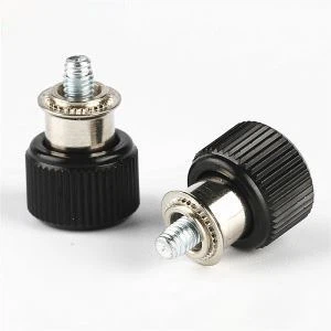 Винты с крестообразным шлицем, черный винт с плоской накатанной головкой